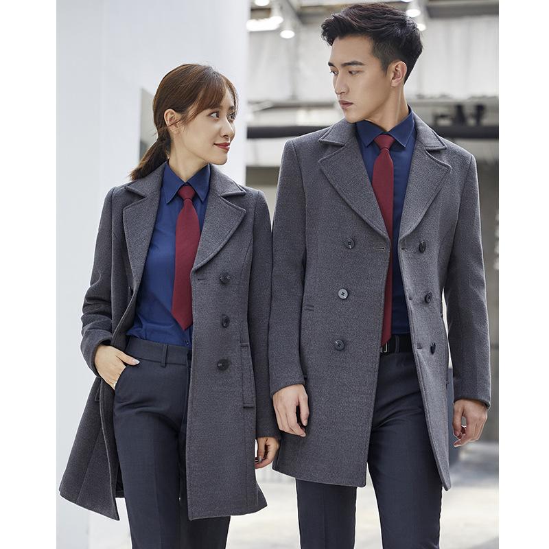 Men and women with the gray cloth coat long autumn winter coat in the professional business suits overalls sales tools, See chart
Men and women with the gray cloth coat long autumn winter coat in the professional business suits overalls sales tools, See chart