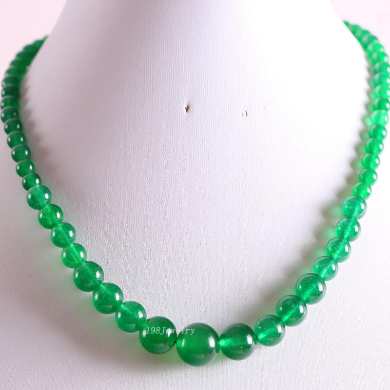 New without tags Natural Stones Round Beads Green Jad Necklace 18" 1Pcs RE012 
New without tags Natural Stones Round Beads Green Jad Necklace 18" 1Pcs RE012