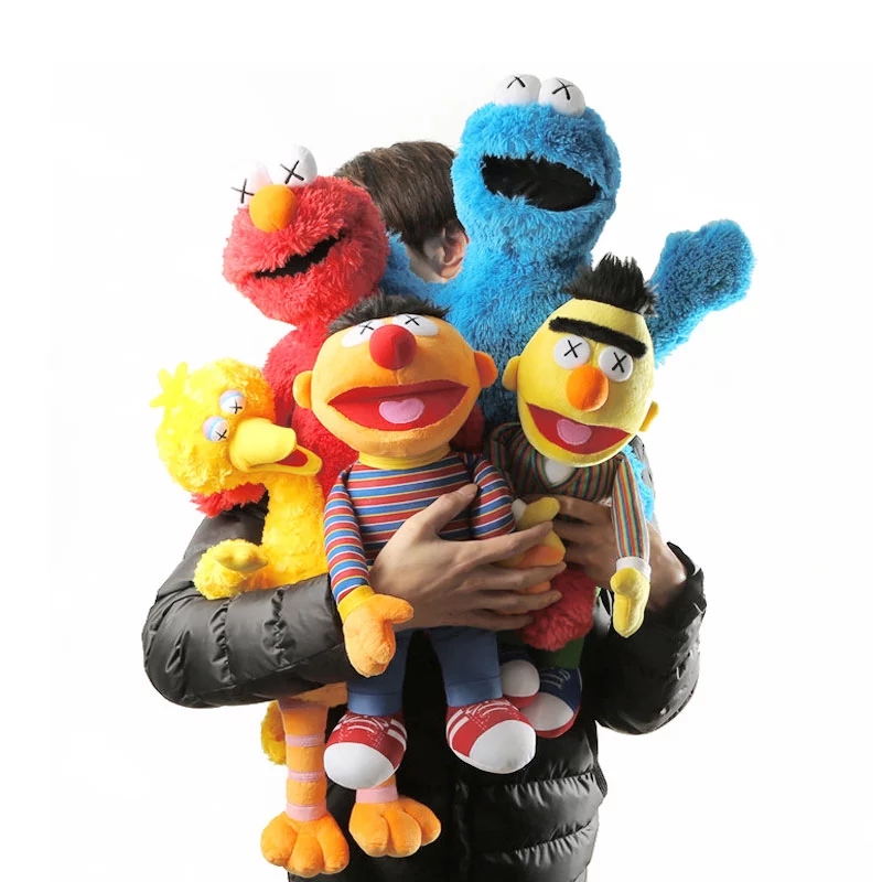 Plush toy 32cm arrive High Quality Sesame Street Elmo Cookie Monster Soft Dolls Children Educational Toys gift for kids, As shown set of five
Plush toy 32cm arrive High Quality Sesame Street Elmo Cookie Monster Soft Dolls Children Educational Toys gift for kids, As shown set of five