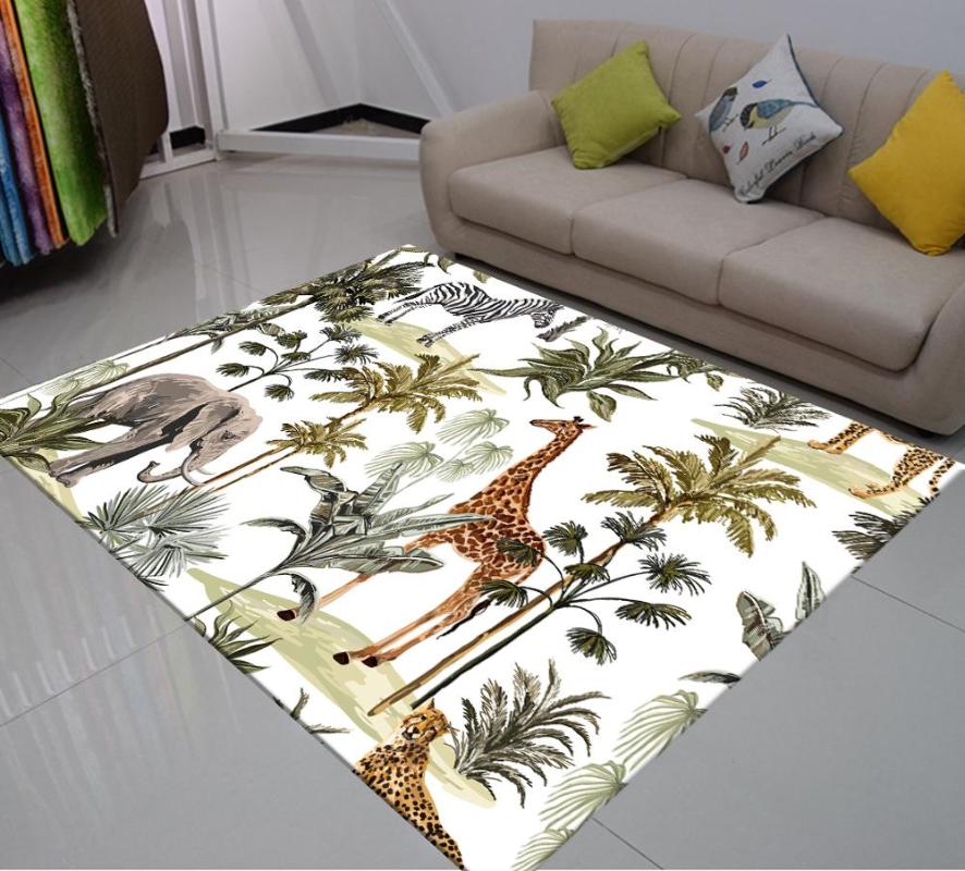 3D Print Elephant Giraffe Carpets Crawl Floor Rug Home Hallway Doormat Large Carpets Living Room Floor Mat For Bedroom Kids Room, Green
3D Print Elephant Giraffe Carpets Crawl Floor Rug Home Hallway Doormat Large Carpets Living Room Floor Mat For Bedroom Kids Room, Green