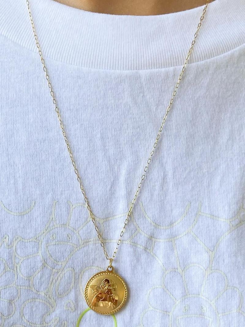 Angle New Goddess Luxury Gold Color Necklace Luxe Fashion Jewelry Stainless Steel For Women
Angle New Goddess Luxury Gold Color Necklace Luxe Fashion Jewelry Stainless Steel For Women