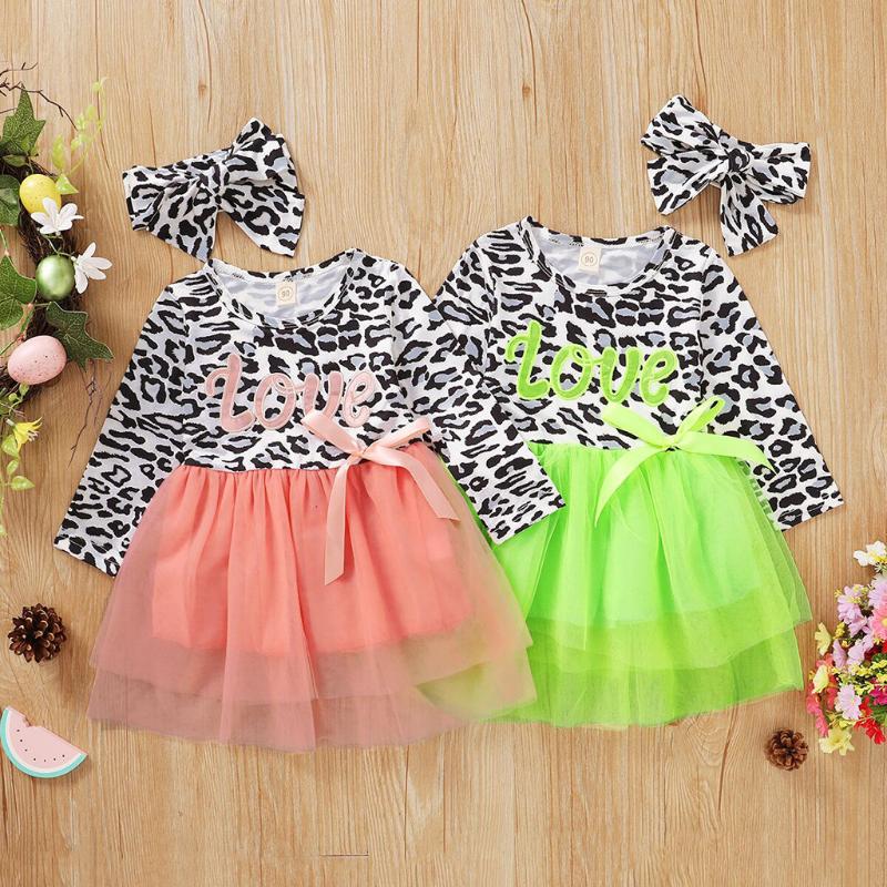 Toddler Baby Girls Leopard Tulle Dress+Headbang infant baby kids Long Sleeve Letter Embroidery tutu party dress newborn clothes, Pink
Toddler Baby Girls Leopard Tulle Dress+Headbang infant baby kids Long Sleeve Letter Embroidery tutu party dress newborn clothes, Pink