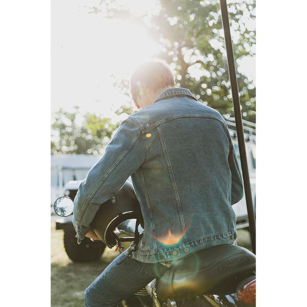 Autumn denim jacket men dark washed vintage short 100 cotton denim jackets plus size classical coats SJ130838 201114