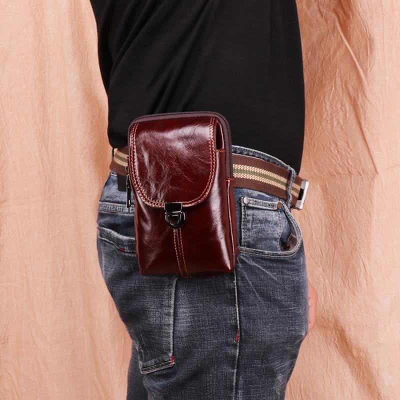Men's Genuine Leather Fanny Pouch Phone Belt Bag Vintage Hip Bag Coin Purse Pocket Belt Bum Pouch Pack 2020, Brown
Men's Genuine Leather Fanny Pouch Phone Belt Bag Vintage Hip Bag Coin Purse Pocket Belt Bum Pouch Pack 2020, Brown