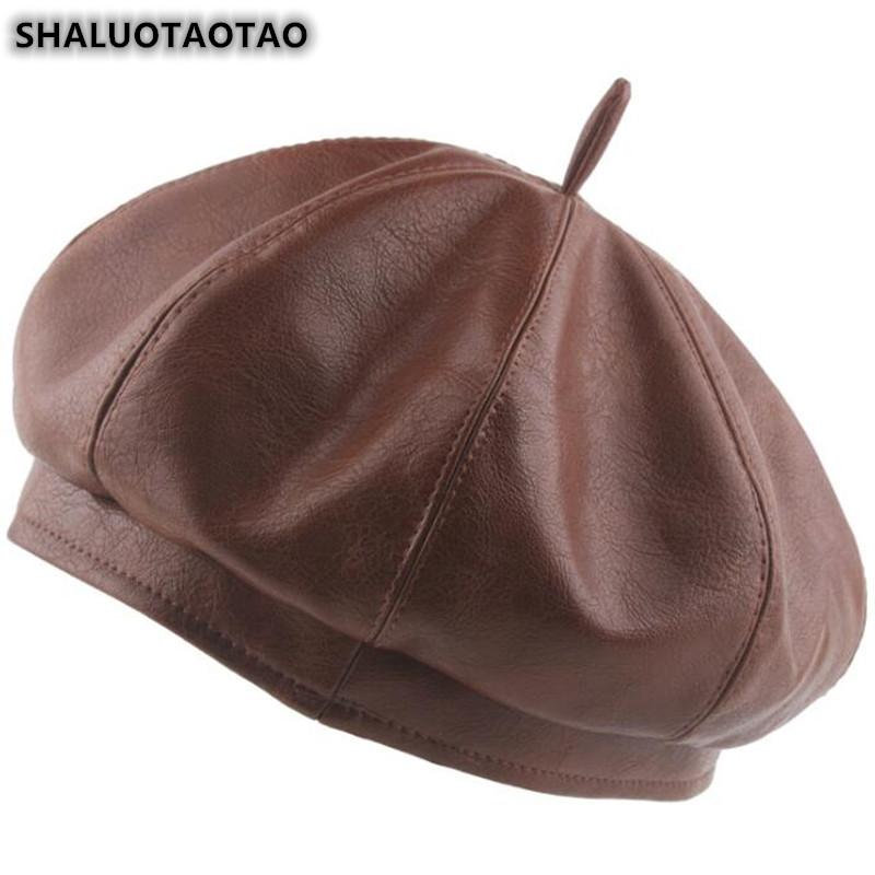 SHALUOTAOTAO Beret For Women's Autumn Trend Quality PU Leather Berets Elegant Vintage Ladies Brands Leisure Sports Cap Casquette, Black
SHALUOTAOTAO Beret For Women's Autumn Trend Quality PU Leather Berets Elegant Vintage Ladies Brands Leisure Sports Cap Casquette, Black
