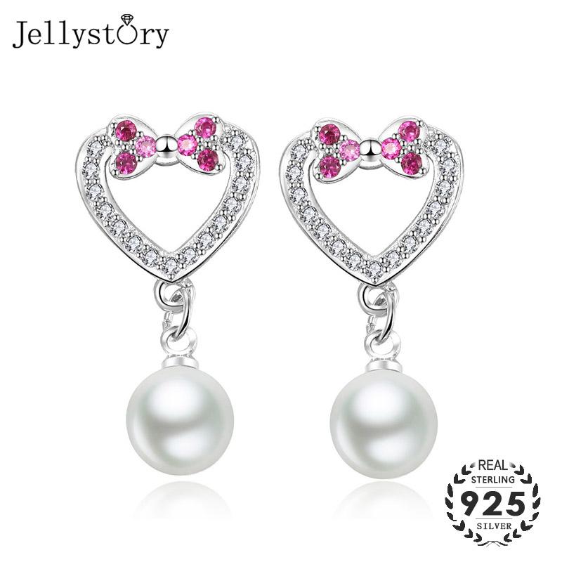 Jellystory 925 sterling silver earrings with heart shaped freshwater pearl amethyst drop earrings jewellery for female wedding
Jellystory 925 sterling silver earrings with heart shaped freshwater pearl amethyst drop earrings jewellery for female wedding