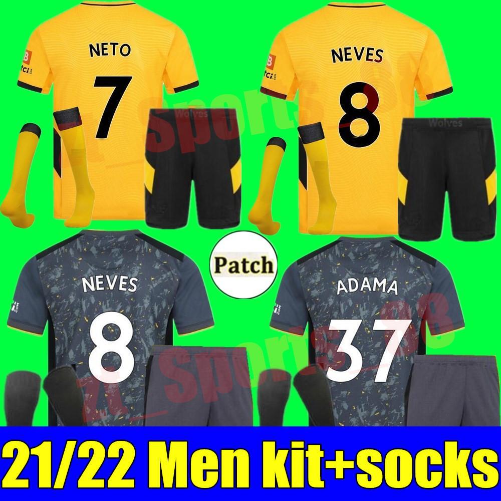 adult kit 2021 2022 Wolves Soccer Jerseys Home away 21 22 ADAMA SEMEDO RAUL NETO NEVES Wanderers J.OTTO PODENCE Wolverhampton Football Shirts Men Kits Uniforms, Home+socks
adult kit 2021 2022 Wolves Soccer Jerseys Home away 21 22 ADAMA SEMEDO RAUL NETO NEVES Wanderers J.OTTO PODENCE Wolverhampton Football Shirts Men Kits Uniforms, Home+socks
