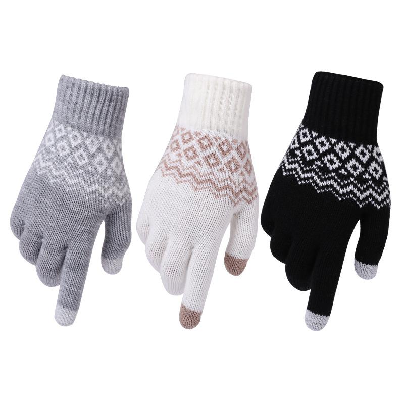 Warm thick Winter touch screen gloves Women's Cashmere wool Knitted Gloves Solid Mittens for Mobile Phone Tablet Pad
Warm thick Winter touch screen gloves Women's Cashmere wool Knitted Gloves Solid Mittens for Mobile Phone Tablet Pad
