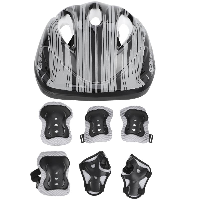 1 set of Kids Outdoor Sports Protective Gear Safety Pads Head Wrist Protector, Black
1 set of Kids Outdoor Sports Protective Gear Safety Pads Head Wrist Protector, Black