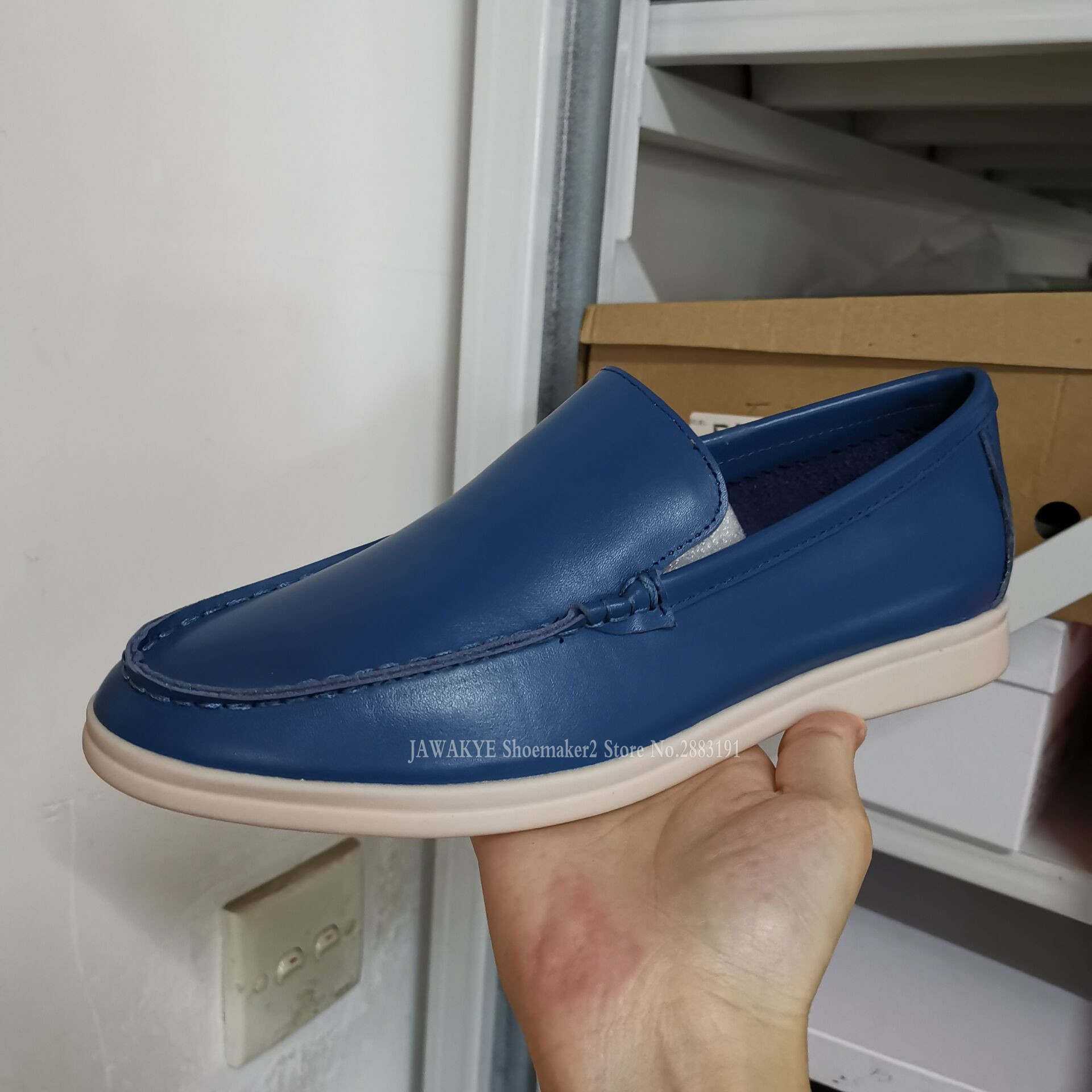 JAWAKYE Men Real Leather Nude Suede Flat Casual Shoes Round Toe Slip On Penny Loafers Comfortable Open Walk Shoes Multicolor LJ201015