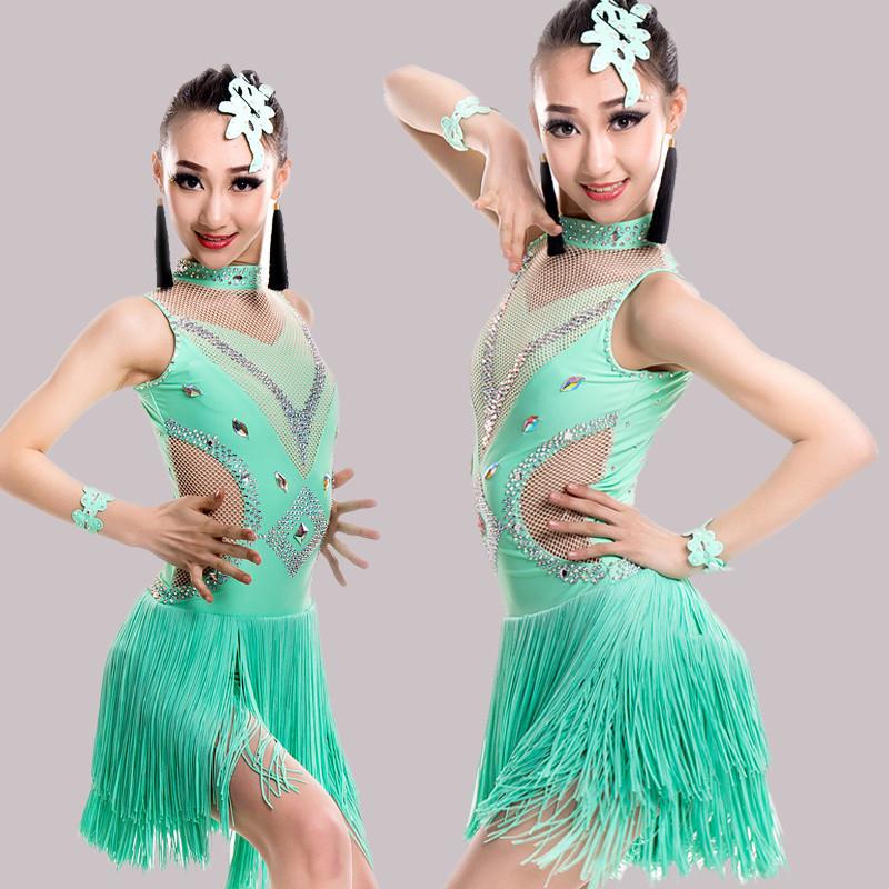 New Children Fringle Latin Dance Dress Girls Turtle Neck Competition Tassel Performance Costumes Latin Dance Costume, Black
New Children Fringle Latin Dance Dress Girls Turtle Neck Competition Tassel Performance Costumes Latin Dance Costume, Black