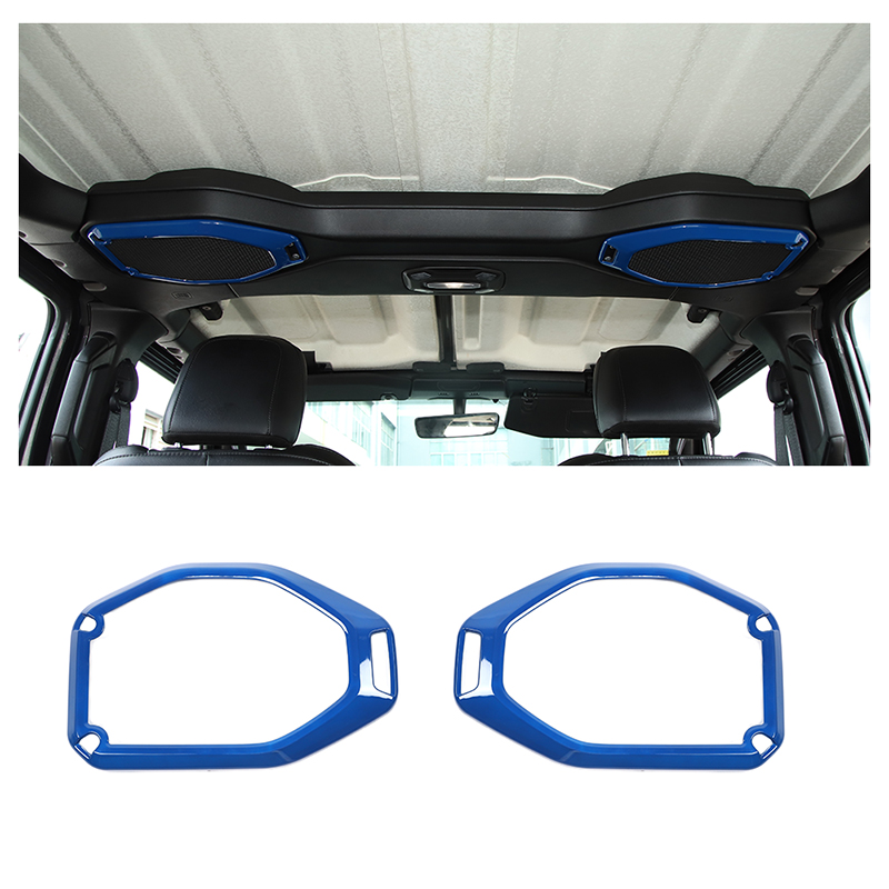 Blue Car Top Roof Speaker Frame Trim Cover for 2018 2019 2020 Jeep Wrangler JL JLU Interior Decoration Accessories
Blue Car Top Roof Speaker Frame Trim Cover for 2018 2019 2020 Jeep Wrangler JL JLU Interior Decoration Accessories