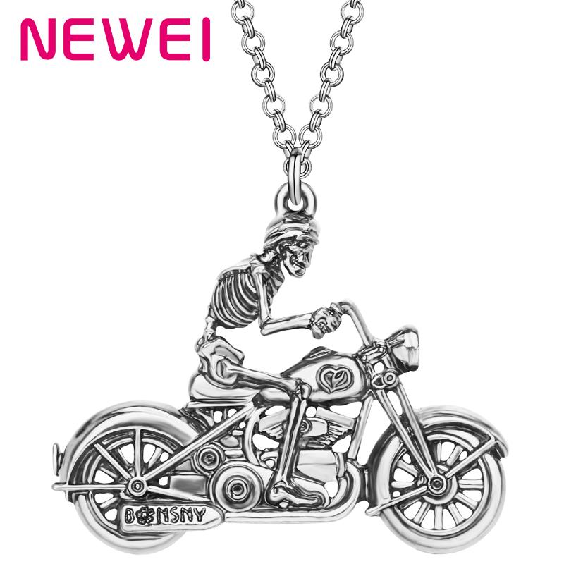Newei Alloy Plated Antique Gold Skull Motorcycle Earrings Big Long Skeleton Necklace Pendant Jewelry For Women Girls Charm Gift
Newei Alloy Plated Antique Gold Skull Motorcycle Earrings Big Long Skeleton Necklace Pendant Jewelry For Women Girls Charm Gift