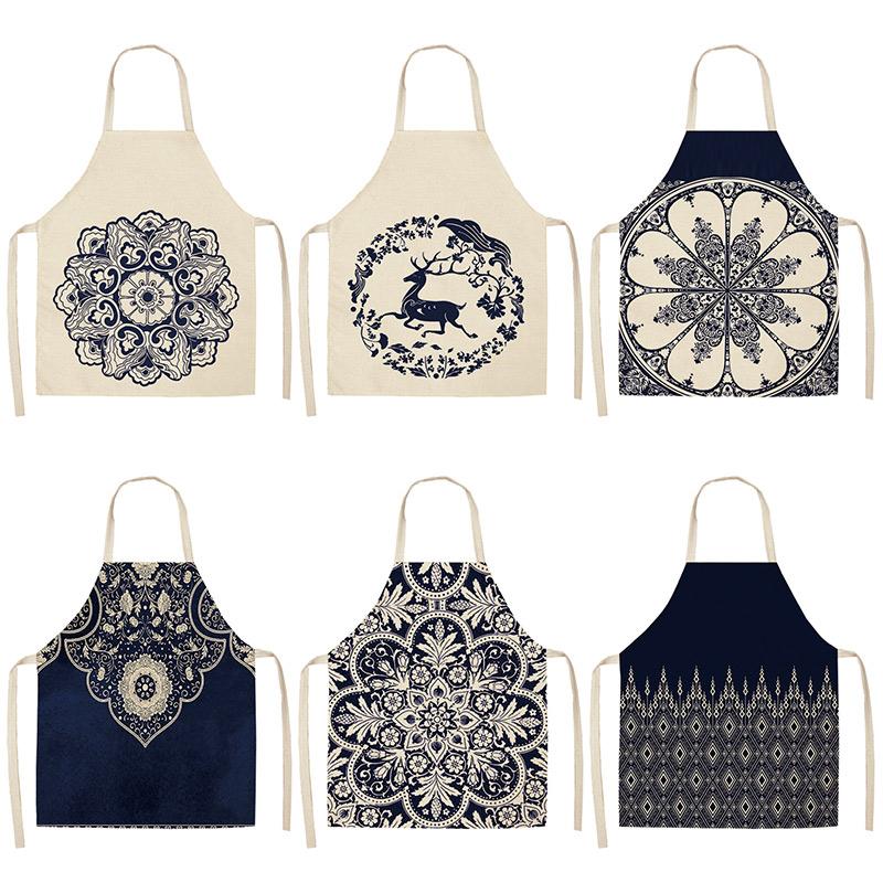1Pcs Mandala Deer Kitchen Aprons For Women Cotton Linen Bibs Household Cleaning Pinafore Home Cooking Apron 53*65cm WQL0113
1Pcs Mandala Deer Kitchen Aprons For Women Cotton Linen Bibs Household Cleaning Pinafore Home Cooking Apron 53*65cm WQL0113