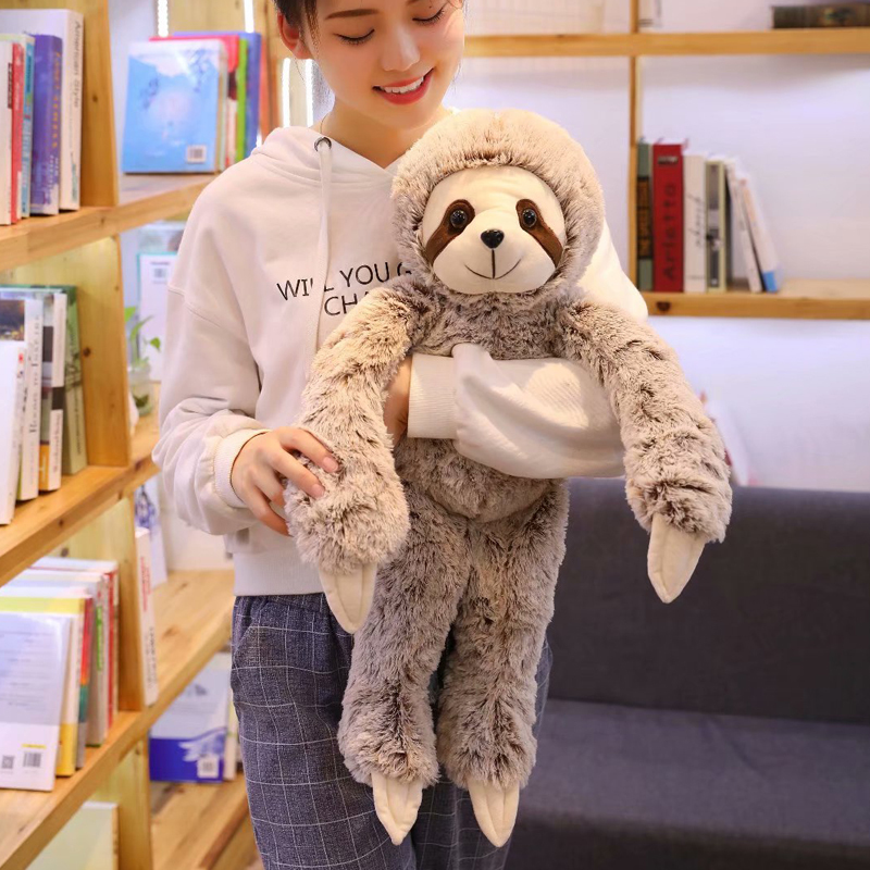 50/70cm Cute Sloth Plush Toys Soft Animal Stuffed Plush Sloth Dolls Bear Toy For Baby Kids Birthday Xmas Gift LJ201126