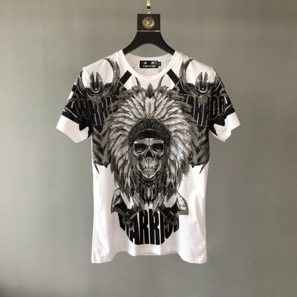 Pp Bag Packaging! Mens Luxury Designer Shirts Summer New Fashion Cotton Tees Casual Rhinestone Skull Men's T-shirt Wt4i, Red
Pp Bag Packaging! Mens Luxury Designer Shirts Summer New Fashion Cotton Tees Casual Rhinestone Skull Men's T-shirt Wt4i, Red