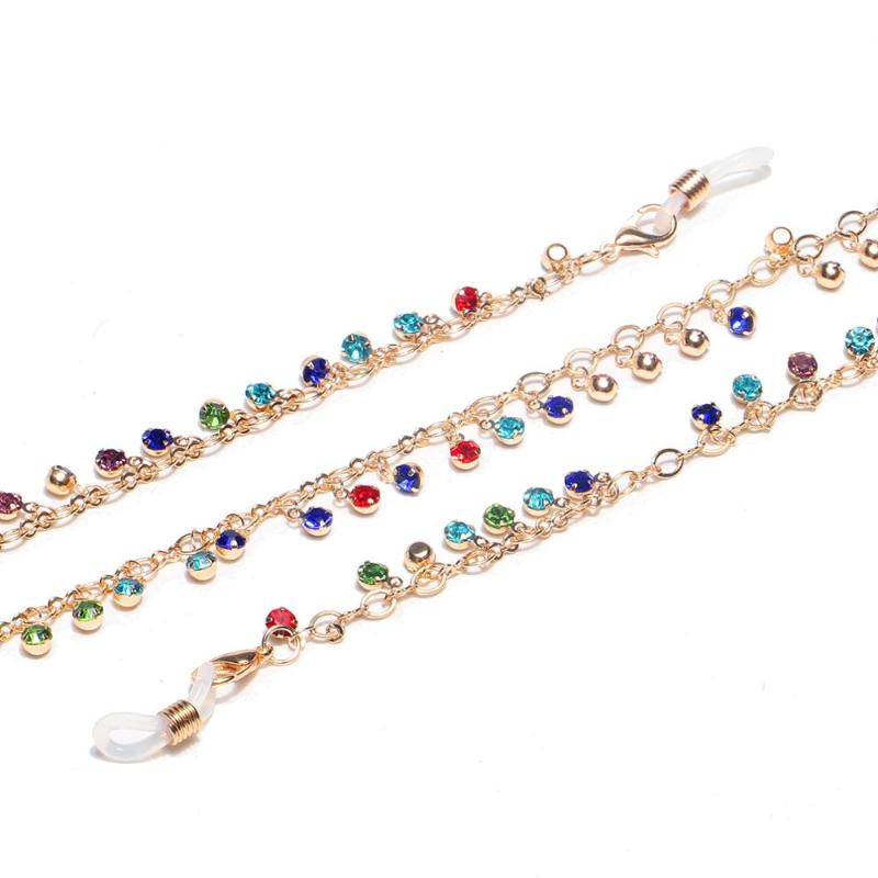 Fashion Mutilcolor Crystal Beaded Reading Glasses Chain for Women Eyeglass Lanyard Face Mask Holder Straps Eyewear Retainer
Fashion Mutilcolor Crystal Beaded Reading Glasses Chain for Women Eyeglass Lanyard Face Mask Holder Straps Eyewear Retainer