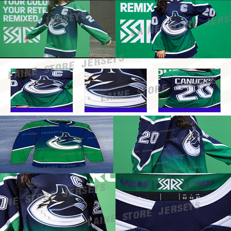 Vancouver Canucks 2020-21 Reverse Retro Jersey 43 Quinn Hughes 40 Elias Pettersson 53 Bo Horvat 88 Schmidt 49 HOLTBY Hockey Jerseys, Green
Vancouver Canucks 2020-21 Reverse Retro Jersey 43 Quinn Hughes 40 Elias Pettersson 53 Bo Horvat 88 Schmidt 49 HOLTBY Hockey Jerseys, Green