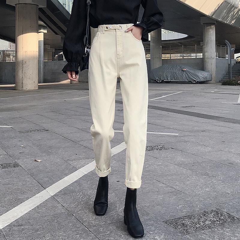 2020 vintage high-waisted straight-waisted hare for women streetwear feminine loose denim new Korean ladies buttons jeans, Gray
2020 vintage high-waisted straight-waisted hare for women streetwear feminine loose denim new Korean ladies buttons jeans, Gray