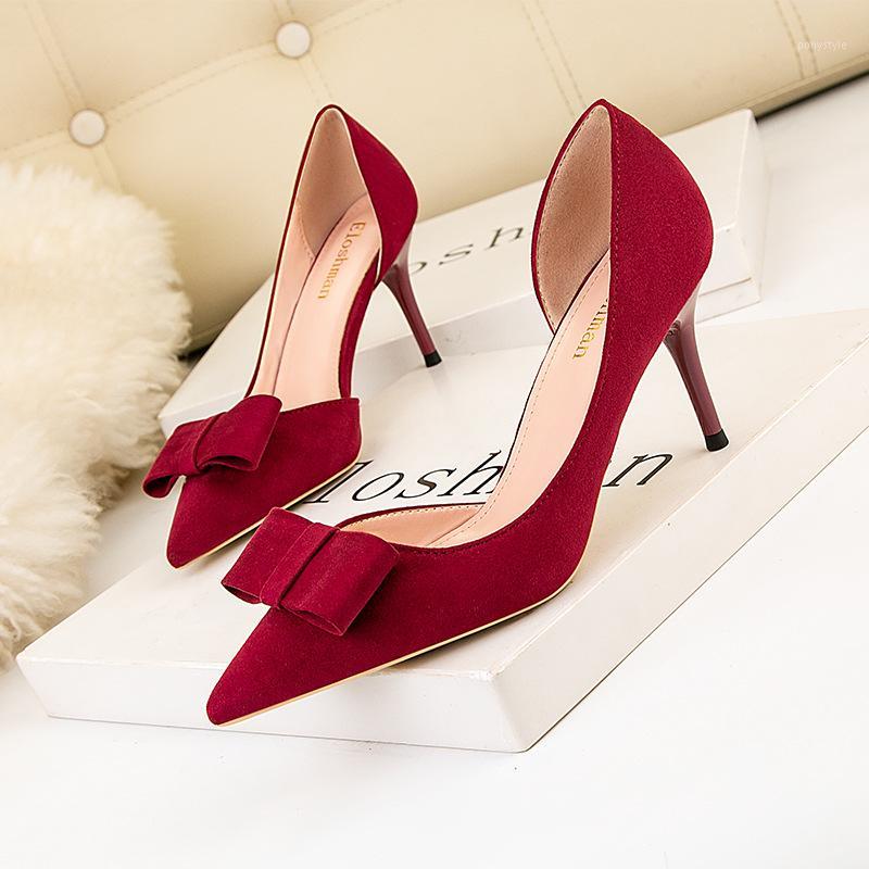 ACILICI-6525 New Fashion Sweet Thin Heeled High-Heel Pointed-Toe Sexy Hollow-out Suede Bowknot Pumps Women's Shoes1, Black
ACILICI-6525 New Fashion Sweet Thin Heeled High-Heel Pointed-Toe Sexy Hollow-out Suede Bowknot Pumps Women's Shoes1, Black