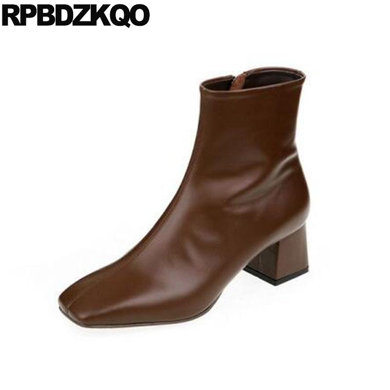 booties genuine leather fall ankle autumn suede block vintage short female women chunky brown square toe side zip boots shoes, Gray leather
booties genuine leather fall ankle autumn suede block vintage short female women chunky brown square toe side zip boots shoes, Gray leather