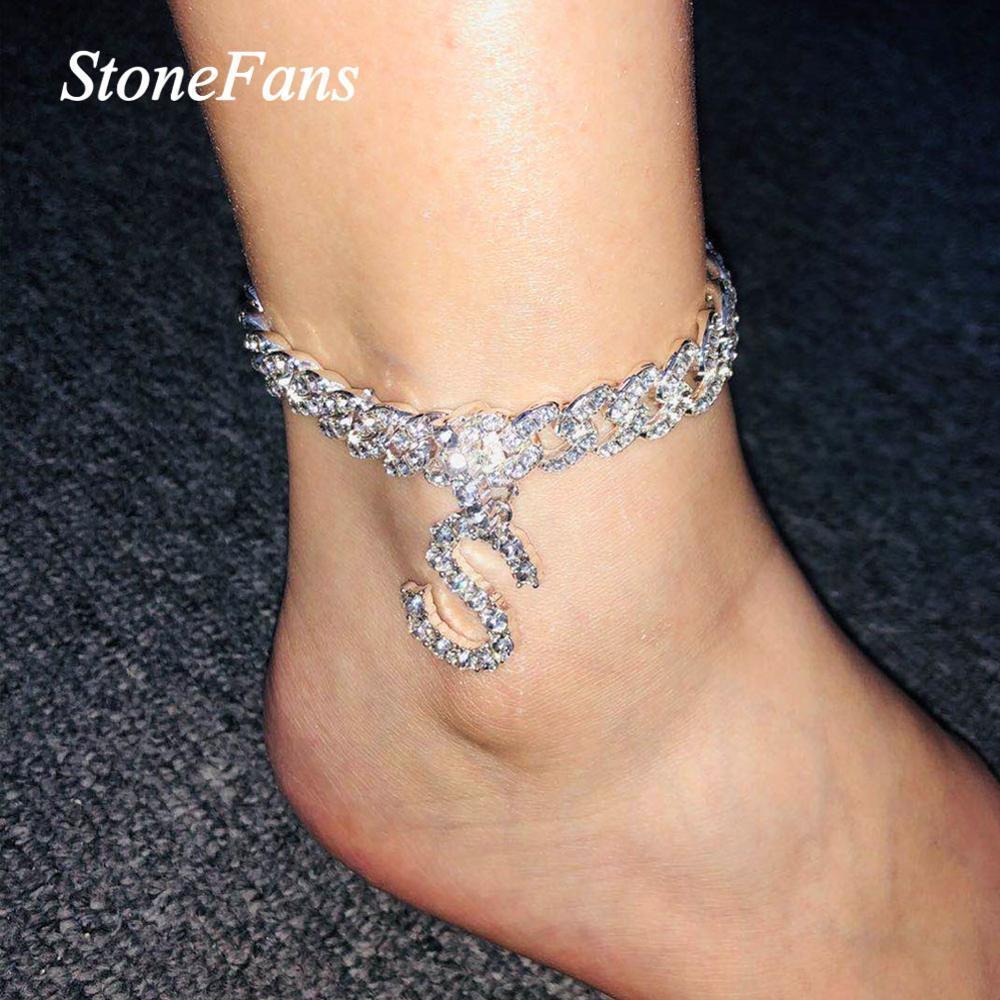 Stonefans 26 Alphabet Rhinestone Cuban Chain Letter Anklet Women Men Hip Hop Iced Out Cuban Anklet Pendant Silver Color Jewelry LJ201007, Red;blue
Stonefans 26 Alphabet Rhinestone Cuban Chain Letter Anklet Women Men Hip Hop Iced Out Cuban Anklet Pendant Silver Color Jewelry LJ201007, Red;blue