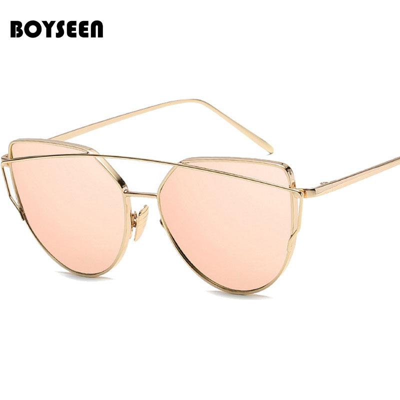 BOYSEEN Hot Sale Fashion Cat Eye Sunglasses Women Classic Brand Designer Female Twin-Beams Coating Mirror Flat Panel Lens 1904
BOYSEEN Hot Sale Fashion Cat Eye Sunglasses Women Classic Brand Designer Female Twin-Beams Coating Mirror Flat Panel Lens 1904