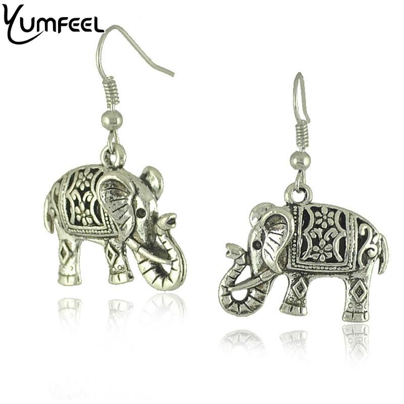 Yumfeel Unique Tibetan Silver Hollow Carved Elephant Drop Dangle Fashion Vintage Earrings For Women
Yumfeel Unique Tibetan Silver Hollow Carved Elephant Drop Dangle Fashion Vintage Earrings For Women