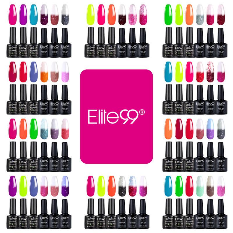 Elite99 3pcs 10ml Fluorescent Color Gel Polish and 3pcs Color-Changing Thermal Gel Varnish Soak Off Nail Polish Set Kit
Elite99 3pcs 10ml Fluorescent Color Gel Polish and 3pcs Color-Changing Thermal Gel Varnish Soak Off Nail Polish Set Kit