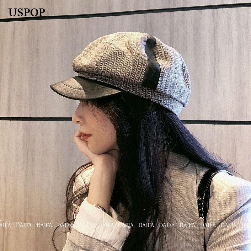 USPOP 2020 New winter caps wool octagonal caps spliced design octagonal hat thick warm hats1, Black
USPOP 2020 New winter caps wool octagonal caps spliced design octagonal hat thick warm hats1, Black