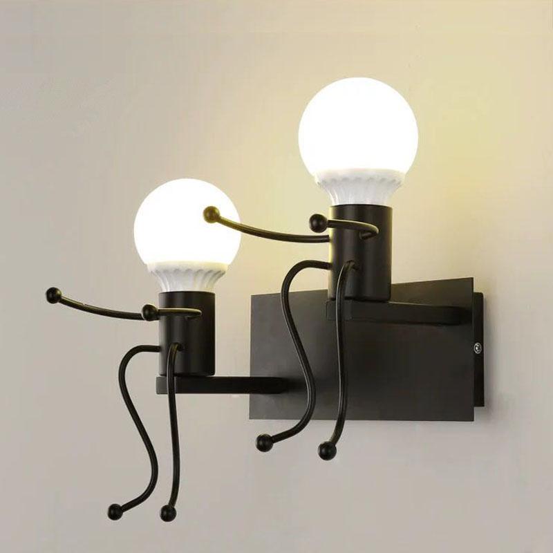 Modern creative wall lamp LED wall lamp bedside hanging Nordic iron dwarf doll children's room decorative
Modern creative wall lamp LED wall lamp bedside hanging Nordic iron dwarf doll children's room decorative