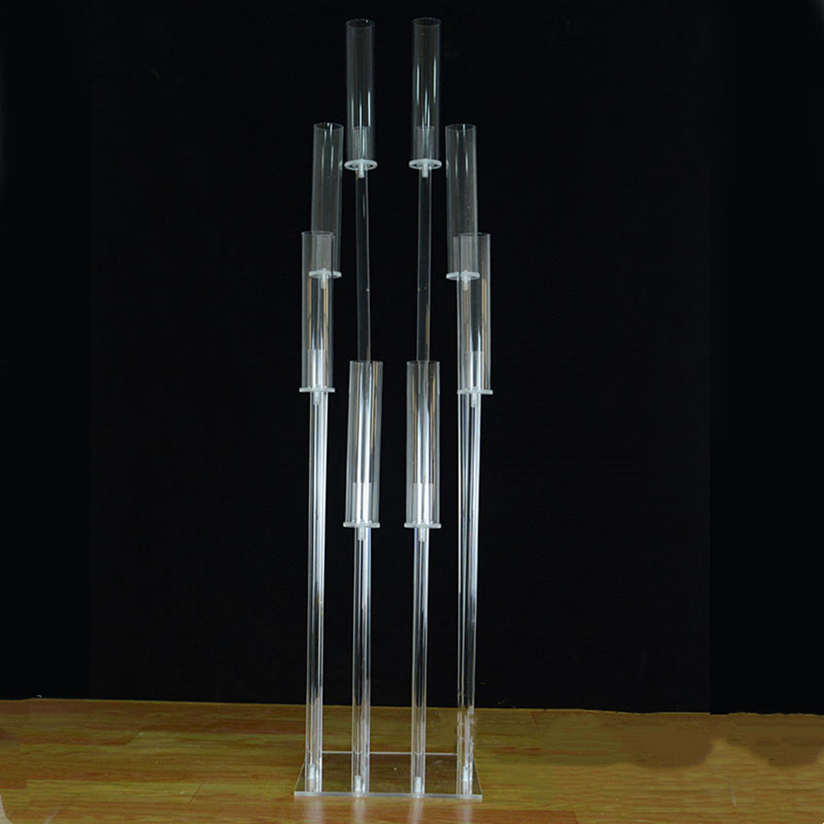 No including candleCandle Holders Acrylic Decor Candelabra 8 Heads Wedding Candlesticks crystal Candelabrum For Center Table sunyu0431 XJ260305