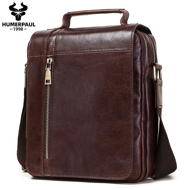 Casual Men Shoulder Bag Genuine Leather Vintage Crossbody Bags High Quality Small Handbag Capacity Men Messenger Bags For Travel, Brown
Casual Men Shoulder Bag Genuine Leather Vintage Crossbody Bags High Quality Small Handbag Capacity Men Messenger Bags For Travel, Brown