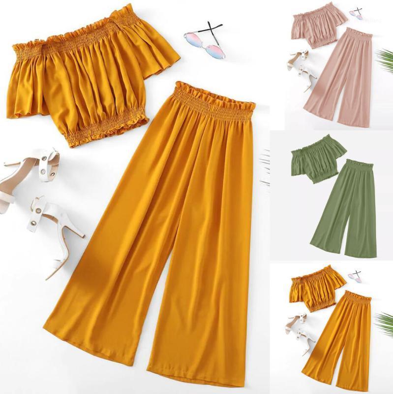 2020 Women's fashion Solid Suits Cold Shoulder Shirt Loose Wide Leg Pant Sets women summer plus size causal 2 Piece Set 3xl1, Pink
2020 Women's fashion Solid Suits Cold Shoulder Shirt Loose Wide Leg Pant Sets women summer plus size causal 2 Piece Set 3xl1, Pink