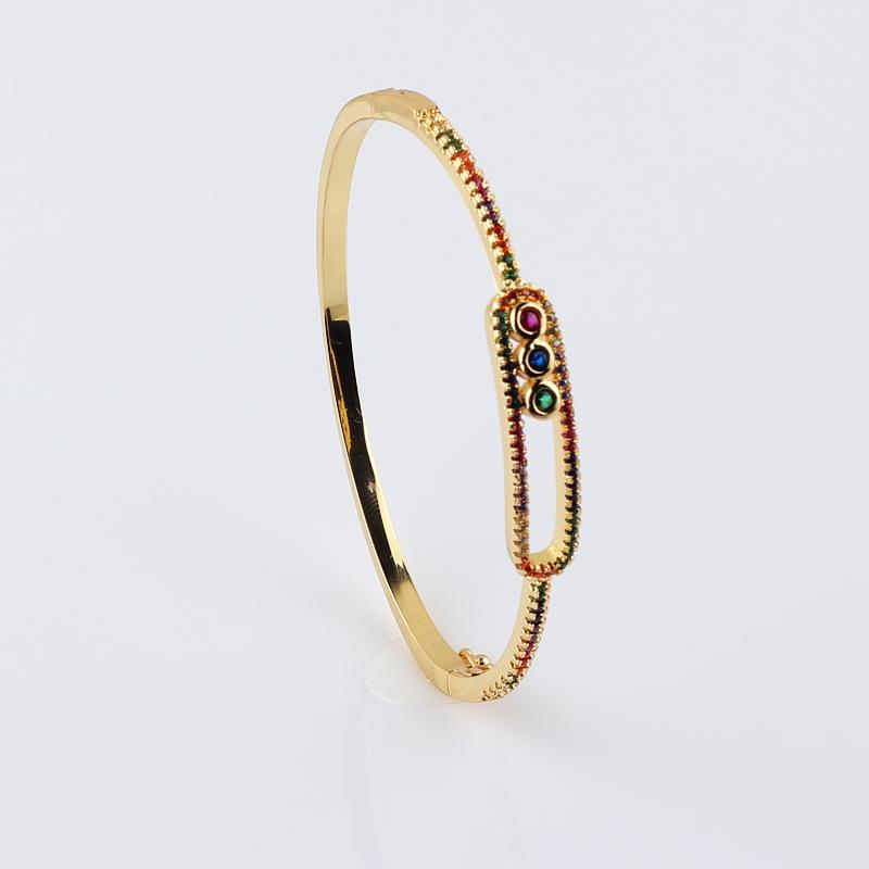 New Design Colorful CZ Rainbow Bangles For Women Bracelet Luxury Copper Gold Filled Statement Charm bracelet homme Jewelry Gift
New Design Colorful CZ Rainbow Bangles For Women Bracelet Luxury Copper Gold Filled Statement Charm bracelet homme Jewelry Gift