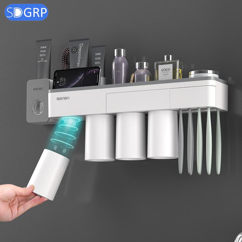 ecoco Automatic Toothpaste Dispenser Bathroom Accessories Set Toothpaste Squeezers Home Toothbrush Holder Wall Mount Rack
ecoco Automatic Toothpaste Dispenser Bathroom Accessories Set Toothpaste Squeezers Home Toothbrush Holder Wall Mount Rack