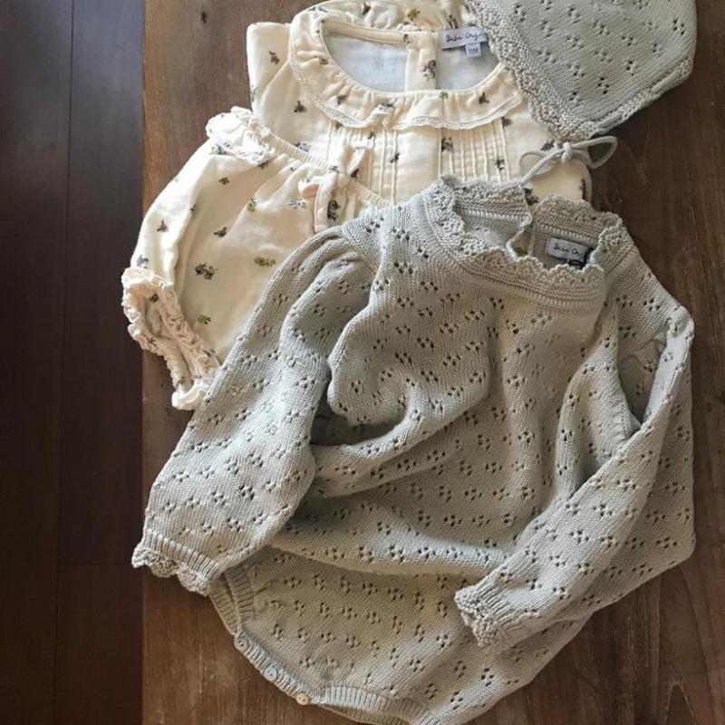 New Girl Knitted Romper Vintage Style Infant Clothes Cream Color Lovely One-piece kids Crawl have hat sweater girl boys ws1948, Beige
New Girl Knitted Romper Vintage Style Infant Clothes Cream Color Lovely One-piece kids Crawl have hat sweater girl boys ws1948, Beige