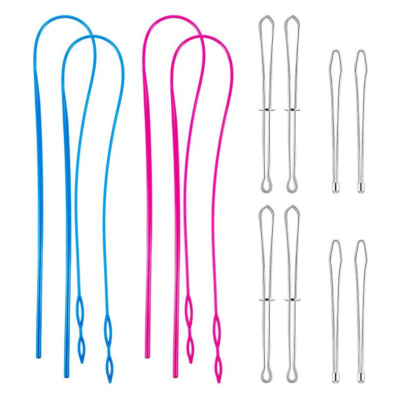 12 Pcs Flexible Drawstring Threader Easy Threader Drawstring Replacement Tools Plastic Metal Metal Tweezers
12 Pcs Flexible Drawstring Threader Easy Threader Drawstring Replacement Tools Plastic Metal Metal Tweezers