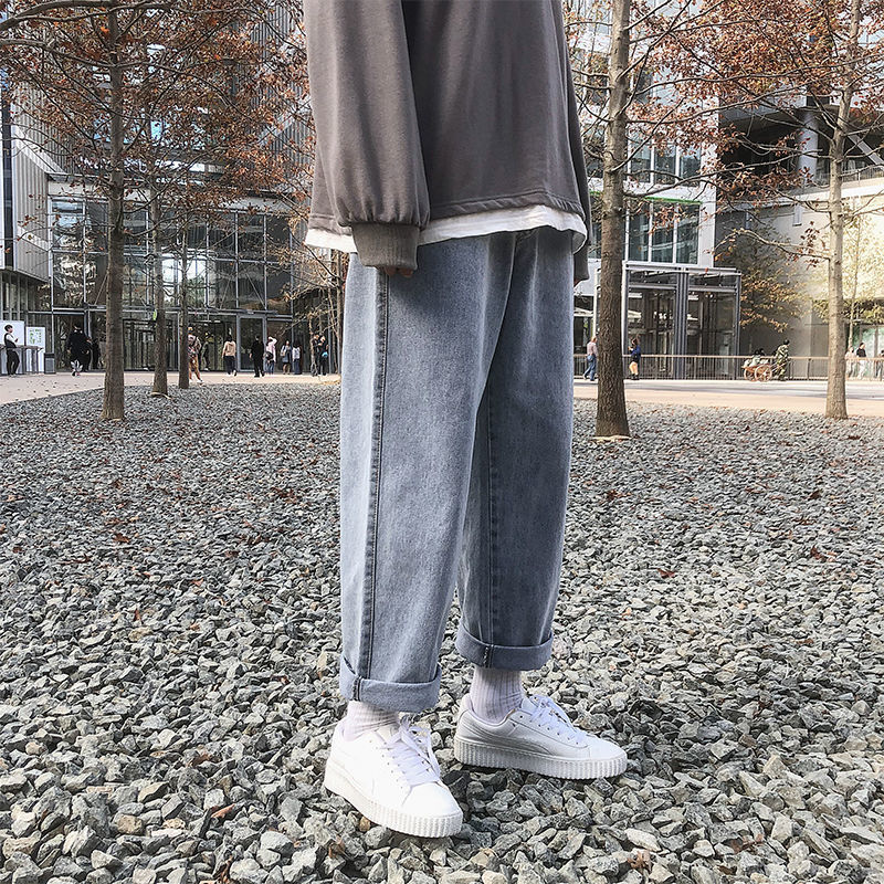 New Male 2021 Brem Spring and Winter Are Main Impulse Neutral Wind Pants Wide Slacks Clothes YHG6, Light blue.
New Male 2021 Brem Spring and Winter Are Main Impulse Neutral Wind Pants Wide Slacks Clothes YHG6, Light blue.