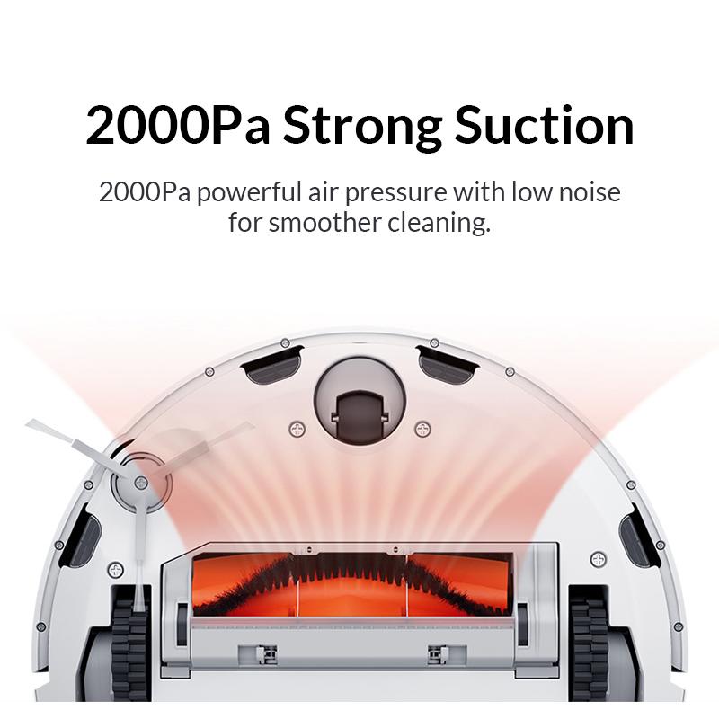 XIAOMI MIJIA Mi Sweeping Mopping Robot Vacuum Cleaners for Home Auto Dust Sterilize 2500PA Cyclone Suction Smart Planned WIFI