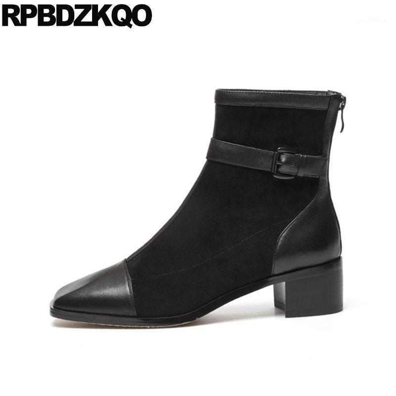 tall shoes women genuine leather square toe custom knee high boots long black suede block ankle chunky mid1, Black short shaft
tall shoes women genuine leather square toe custom knee high boots long black suede block ankle chunky mid1, Black short shaft