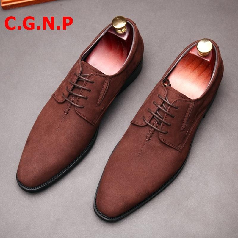 C.G.N.P Men Suede Leather Shoes British Style Autumn Lace-up Casual Shoes Men Dress Gentlemen Office Formal Wedding, As picture
C.G.N.P Men Suede Leather Shoes British Style Autumn Lace-up Casual Shoes Men Dress Gentlemen Office Formal Wedding, As picture