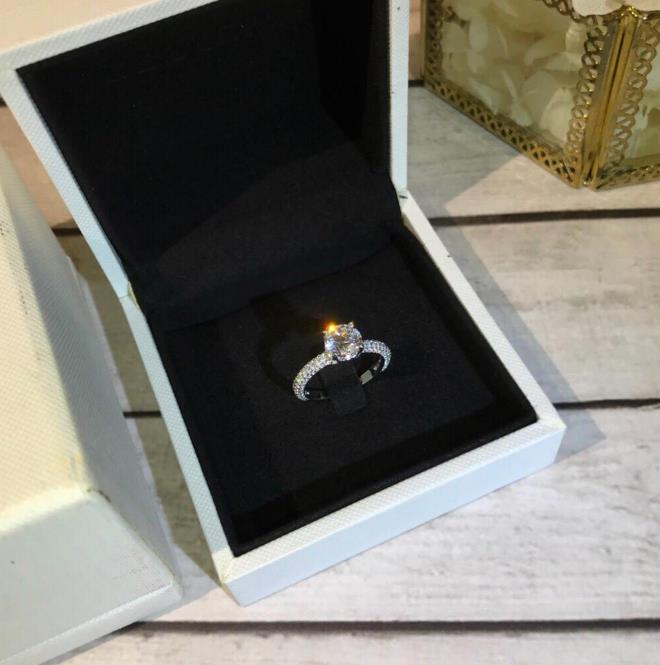 DB wedding engagement sterling sier Wedding dia ring for women jewelry gift Free shipping