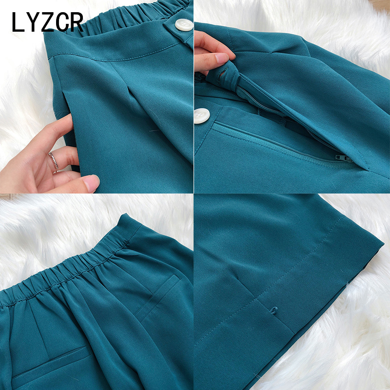 Wide Leg Loose Pants Female Trousers Spring Stright Harem Pants Women White High Waist Pants For Women Office Trousers 201031