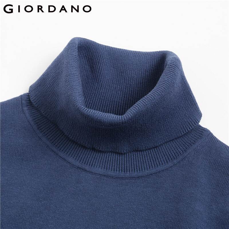 Men Sweaters Turtleneck Knitted Sweater Men 100% Cotton Slight Stretechy Soft Blusa De Frio Masculino 01059858 201202