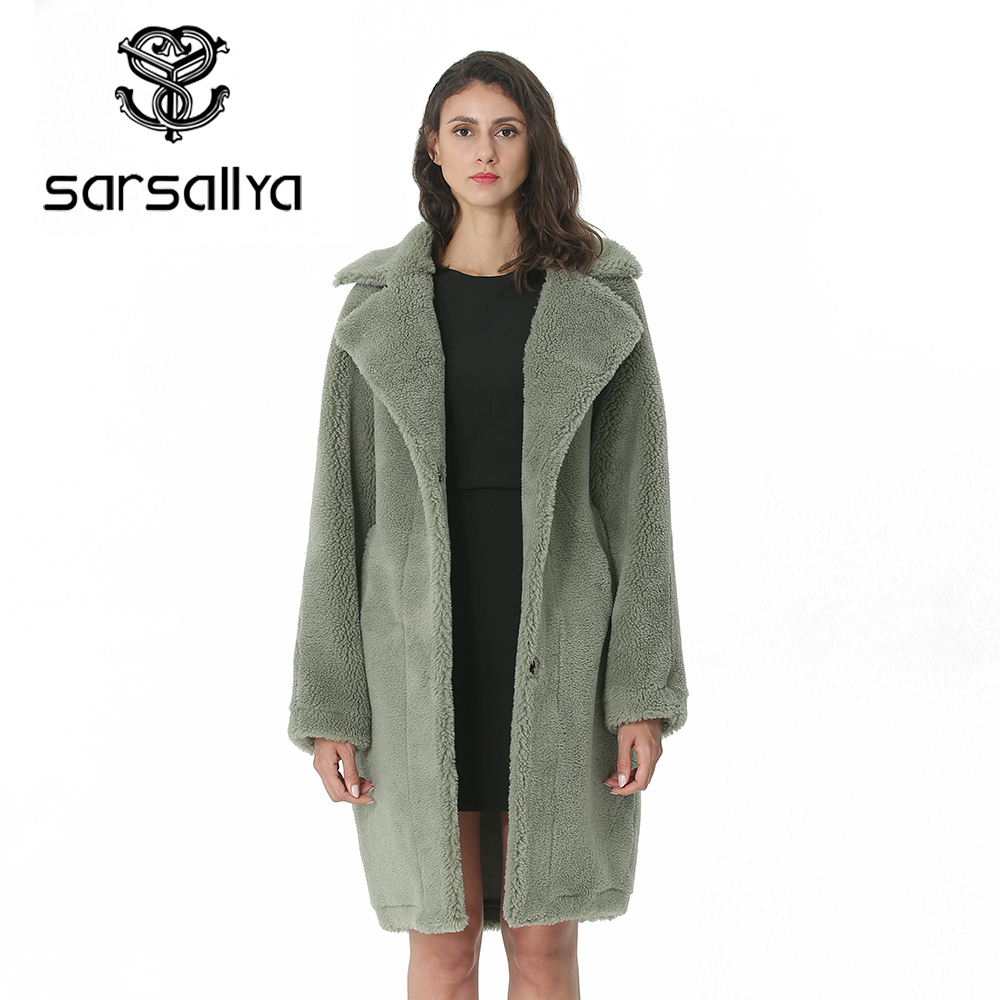 Winter Women Wool Coat Cashmere Female Long Coat Blends Woolen Elegant Autumn Jacket For Ladies Thick Warm Fur Clothes Girl 201030