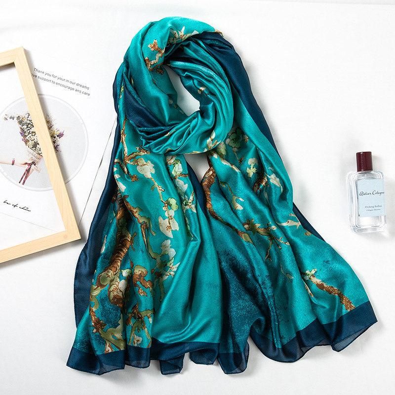 2020 new style spring and summer china good silk scarves women foulard Office large shawls lady fashion print beach hijab
2020 new style spring and summer china good silk scarves women foulard Office large shawls lady fashion print beach hijab