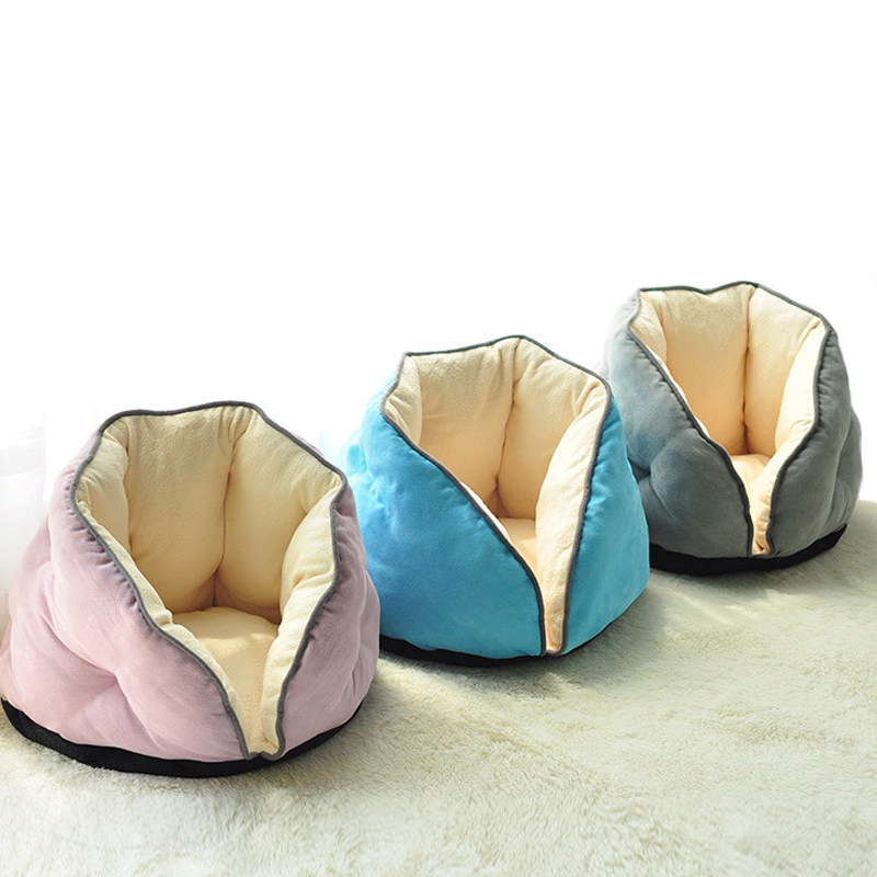 Warm Bed Nest Pet Sofas House Encircled Kennel Soft Cotton Fleece Blanket for Dog Cat Puppy Four Seasons Using LJ201203