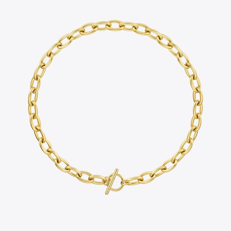 ENFASHION Punk Circle Choker Necklaces For Women Gold Color Stainless Steel Chunky Chain Necklace 2020 Fashion Jewelry P203142
ENFASHION Punk Circle Choker Necklaces For Women Gold Color Stainless Steel Chunky Chain Necklace 2020 Fashion Jewelry P203142