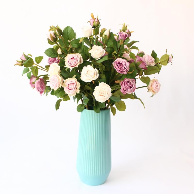 Beautiful Mini Rose Stem Silk Flowers Artificial Flowers High Simulation wedding decoration home decoration, White
Beautiful Mini Rose Stem Silk Flowers Artificial Flowers High Simulation wedding decoration home decoration, White